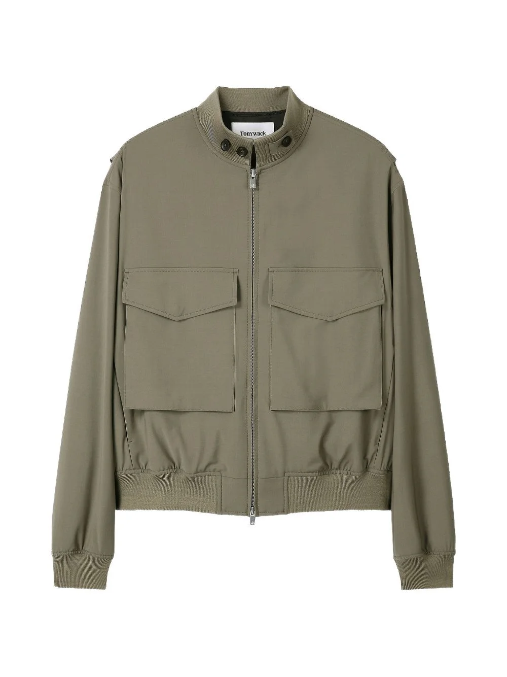 patch-pocket zip-up jacket - 1