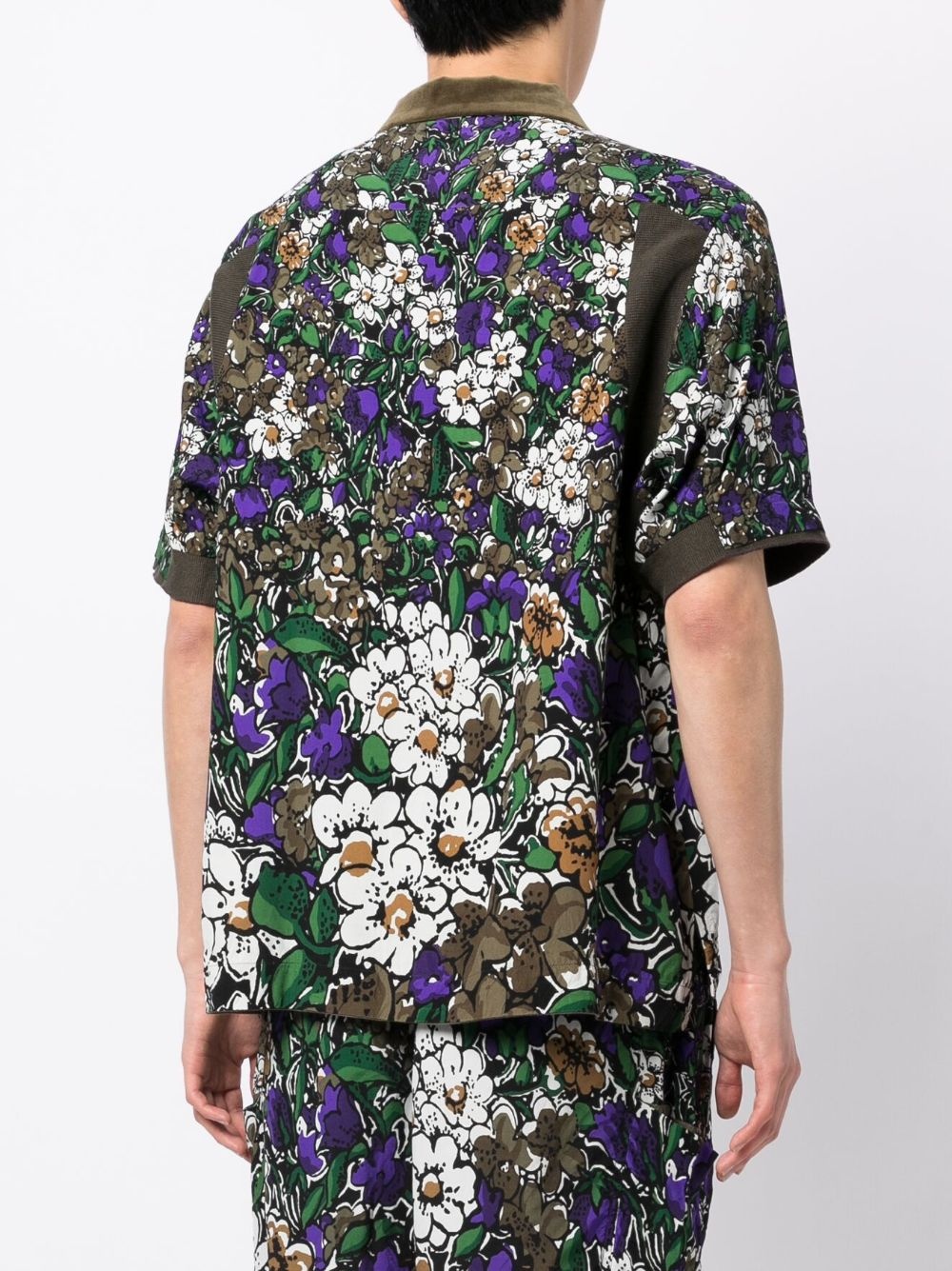 floral-print short-sleeve shirt - 4