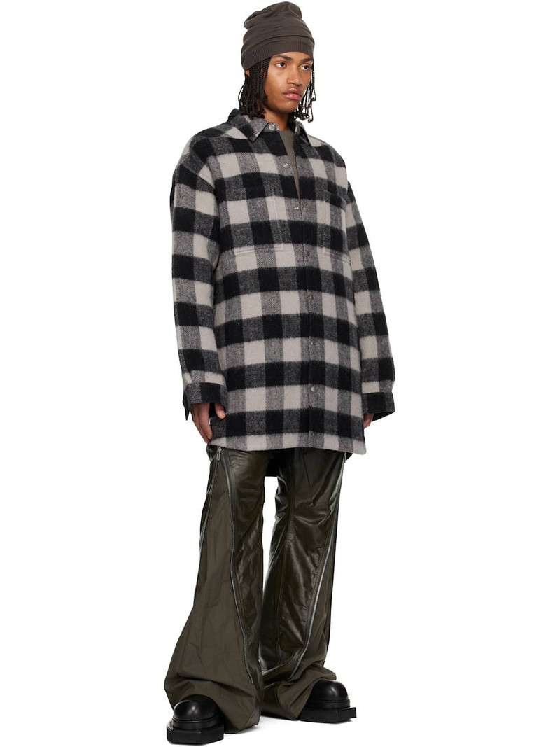 Rick Owens Khaki Concordians Bolan Banana Leather Pants outlook