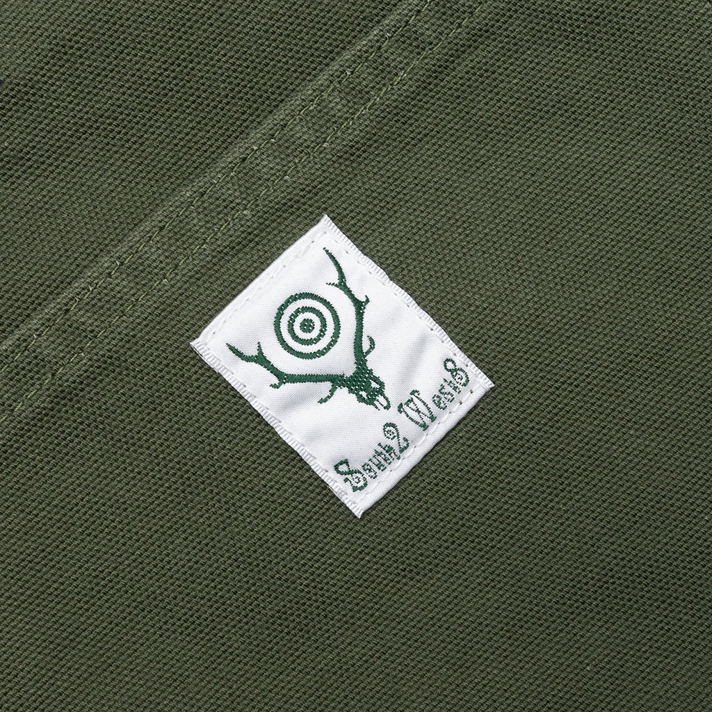 COTTON CANVAS PAINTER PANT - MOSS GREEN - 4