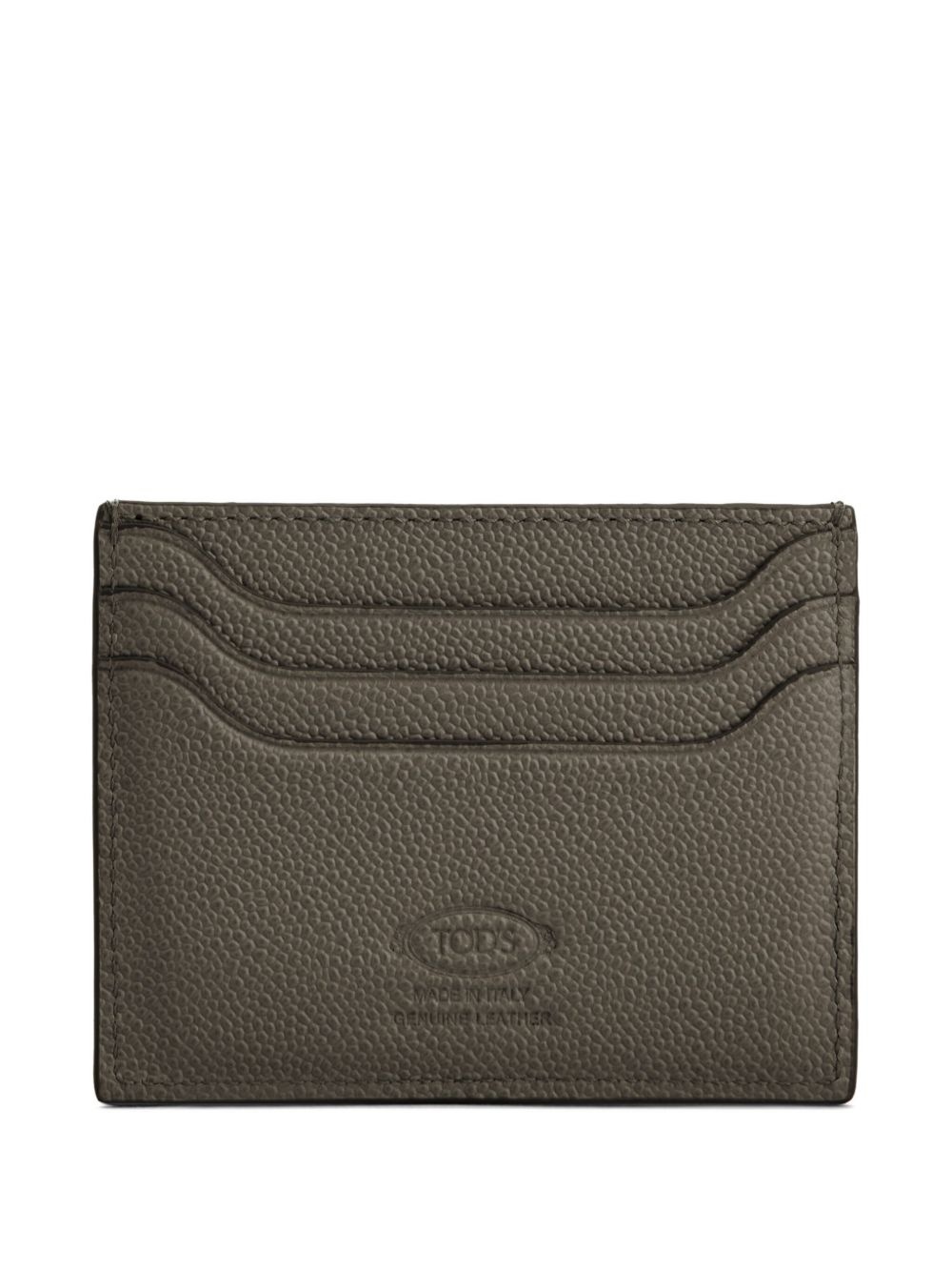 T-logo leather card holder - 2