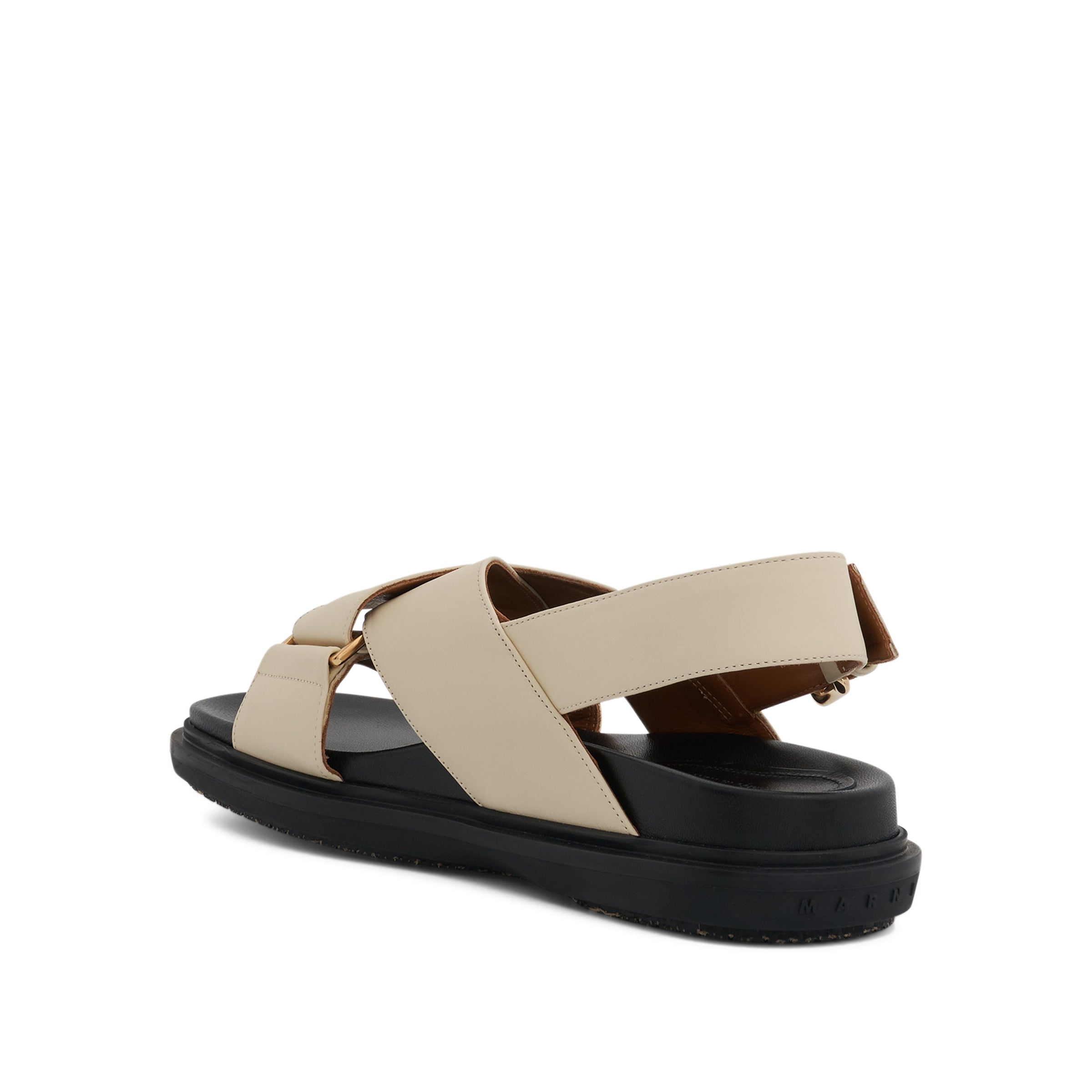 Fussbett Criscross Sandal in Silk White - 3