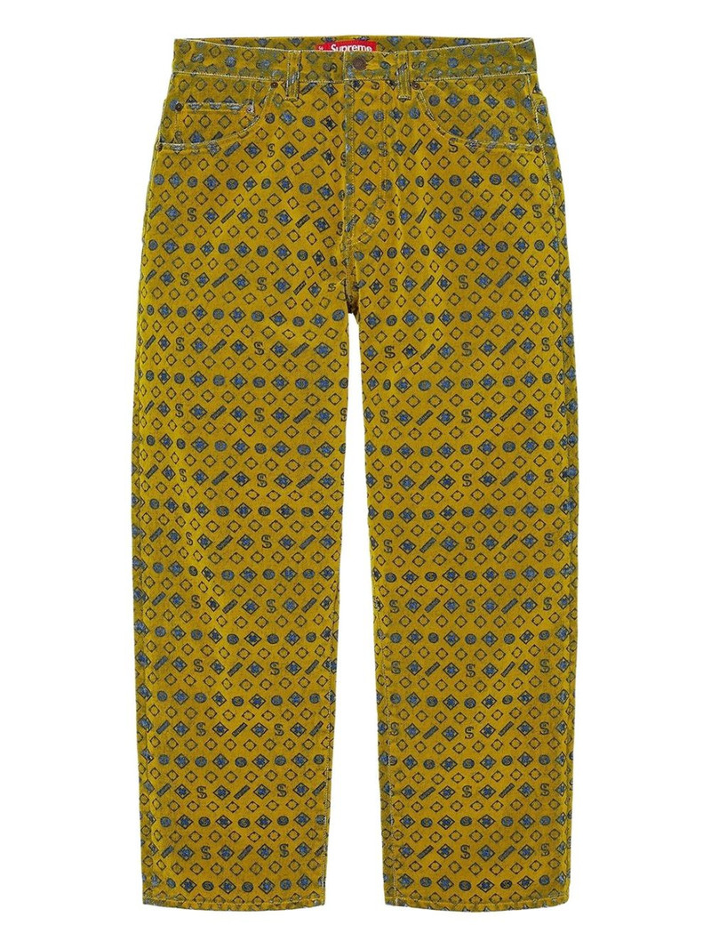 flocked jeans 1