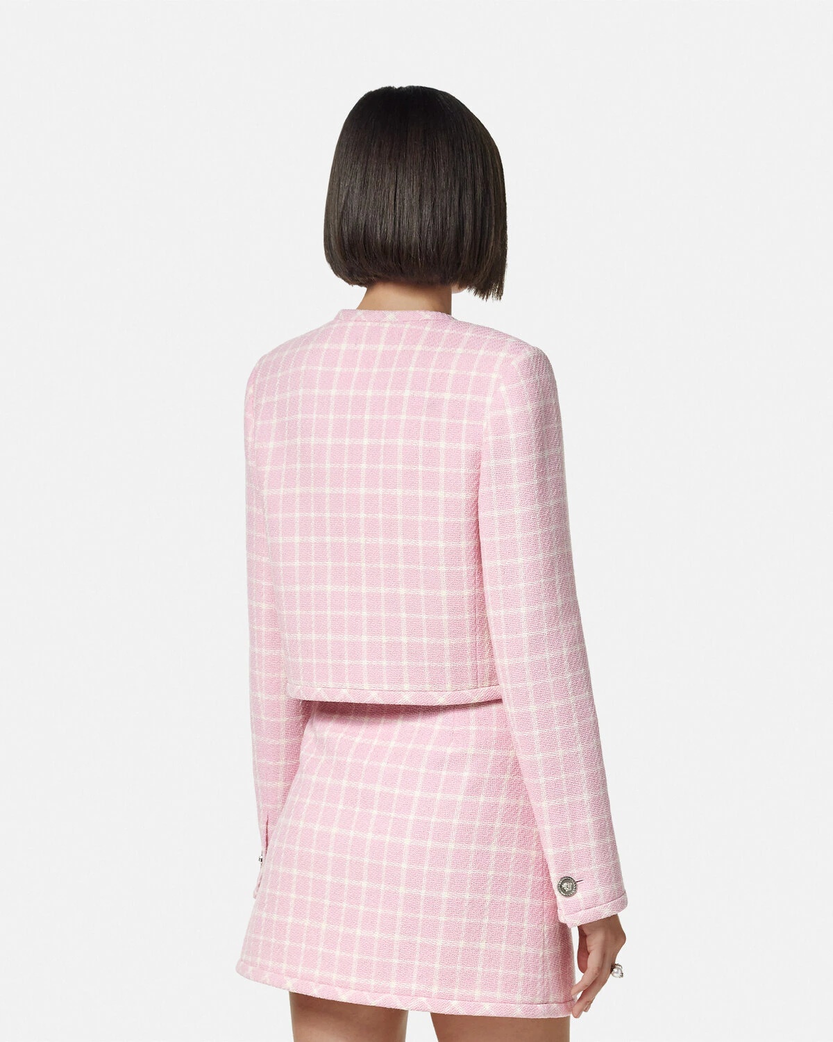 Contrasto Tweed Cardigan Jacket - 5