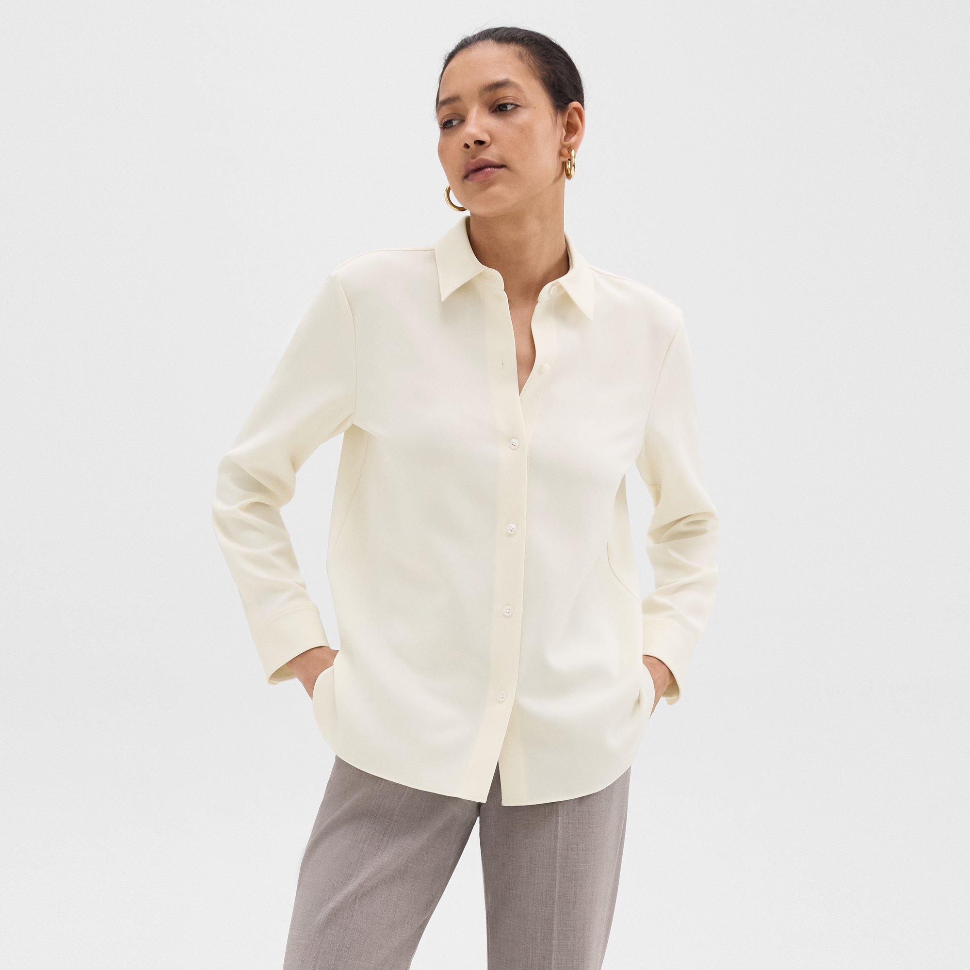 Straight Shirt in Admiral Crepe - 2