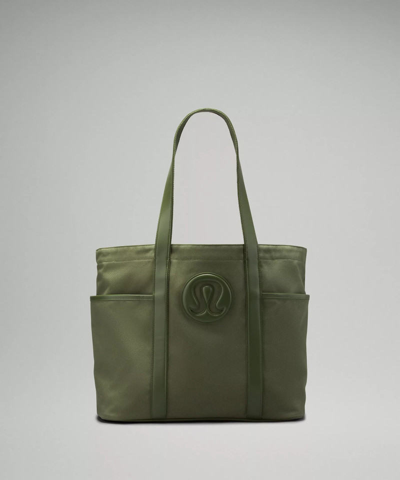 Daily Multi-Pocket Canvas Tote Bag *Cactus Material 20L 1