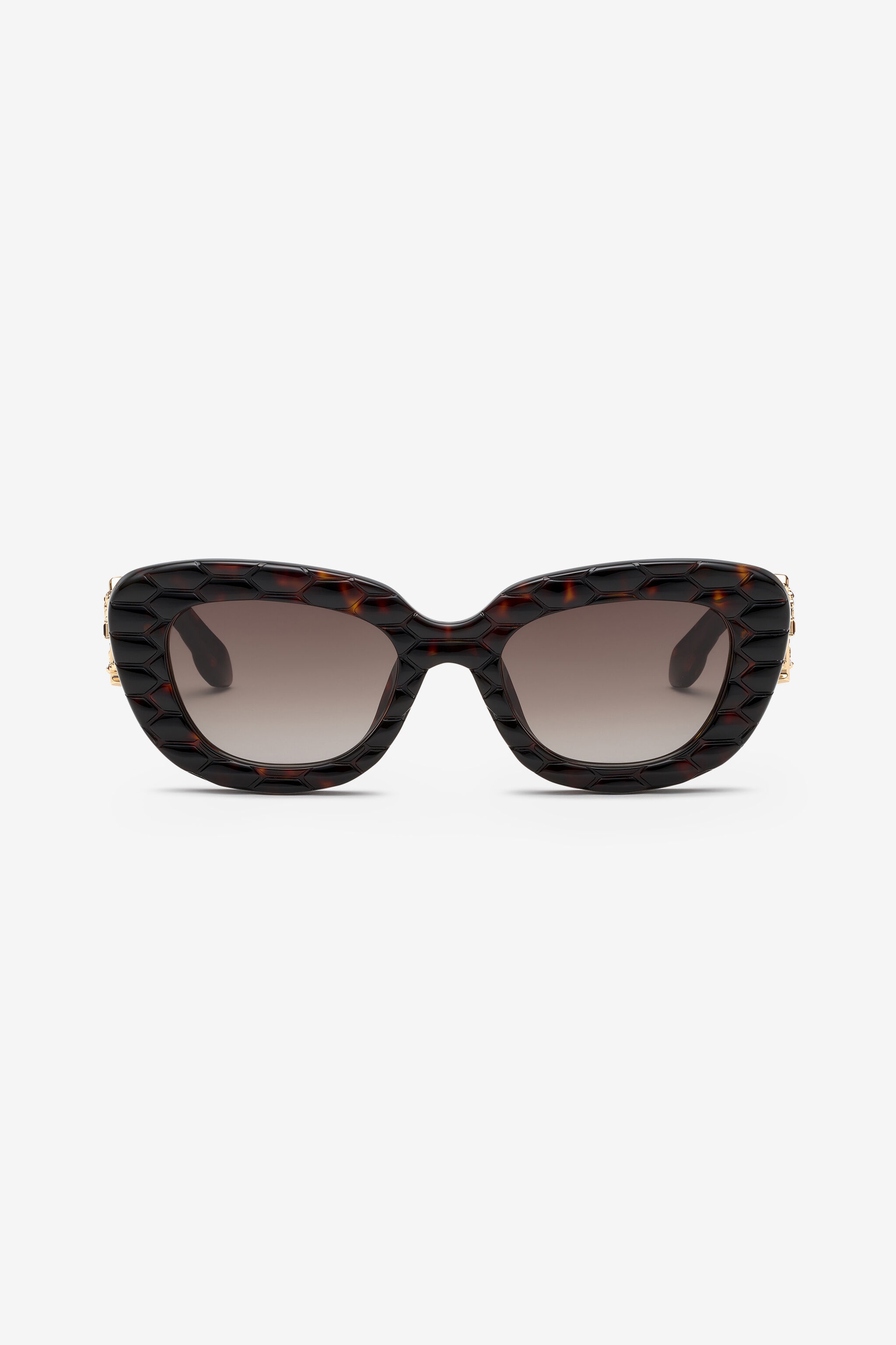 Sunglasses with wide bold cat-eye front - 1