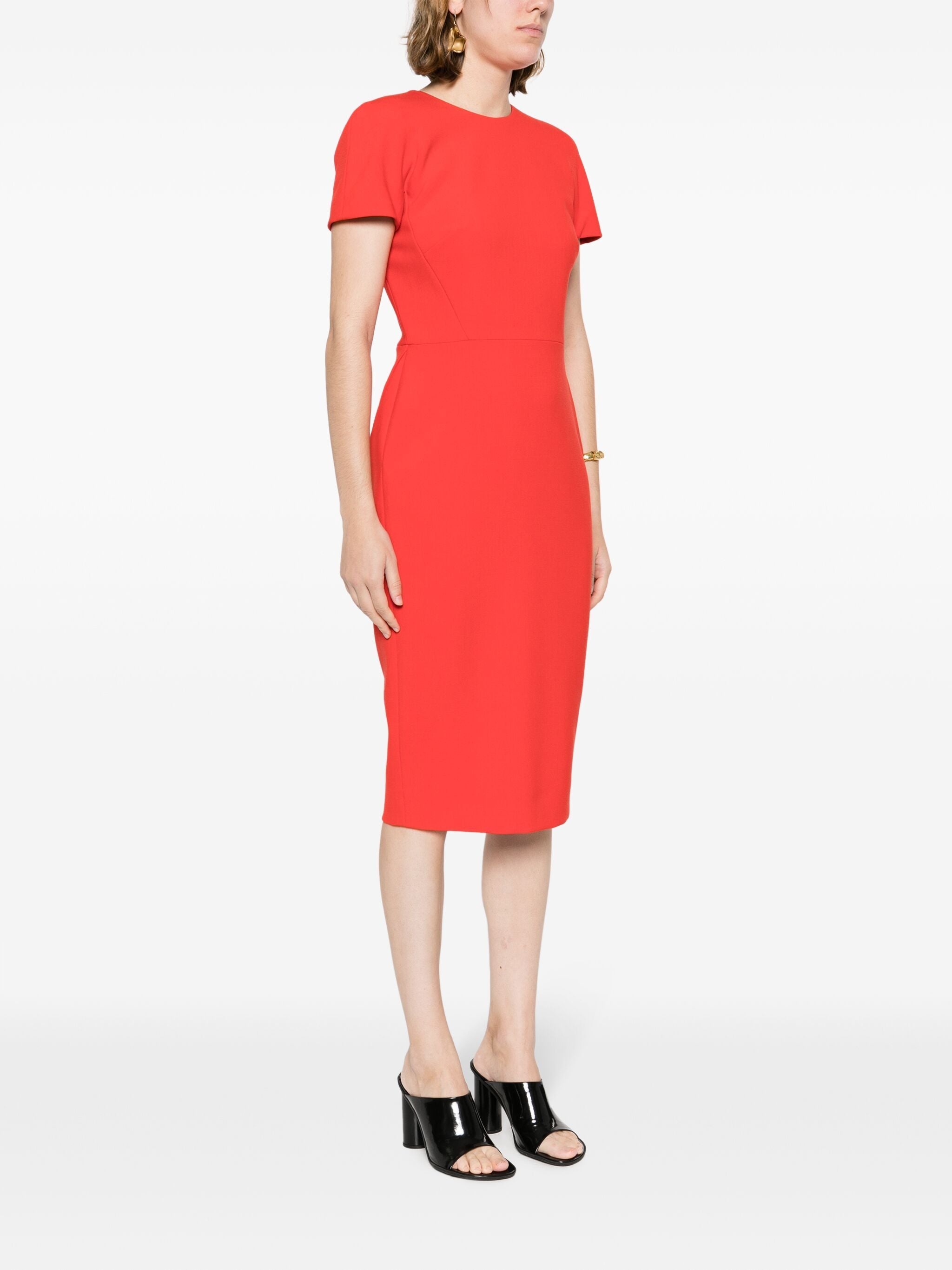 Crepe Shift Dress - 4