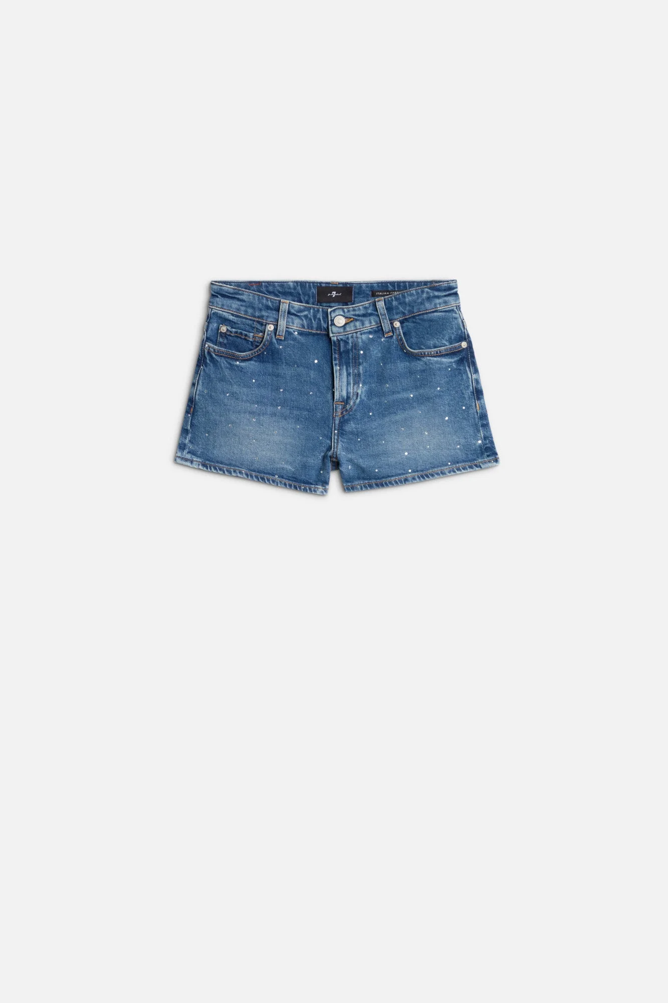 EMBELLISHED SHORT in Comfort Blue Shine - 1