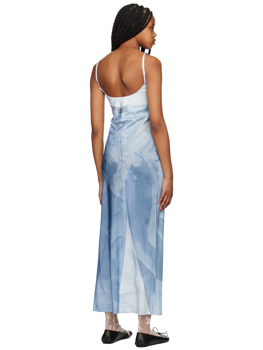 Blue Handy Jean Maxi Dress - 3