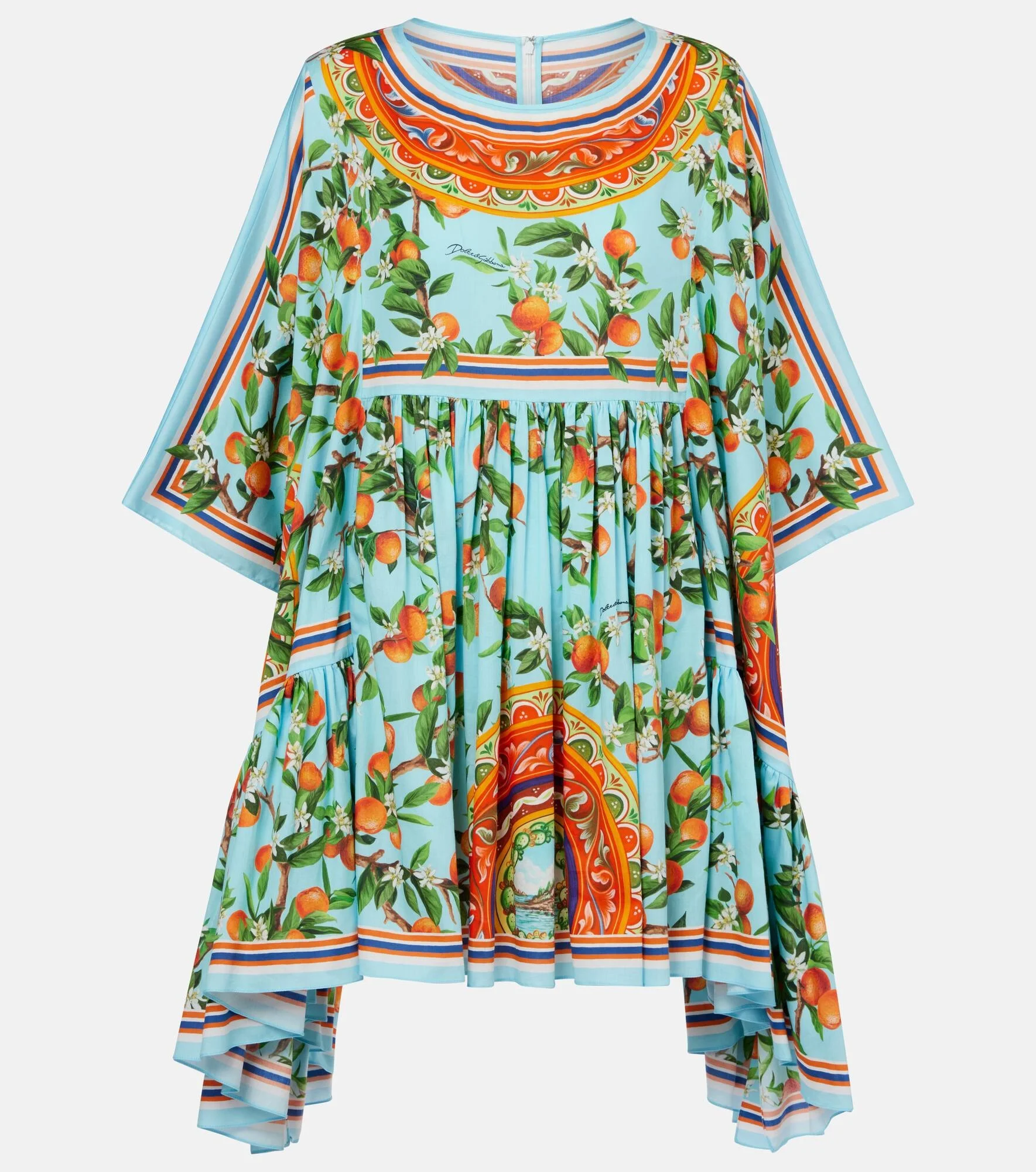 Printed cotton kaftan - 1