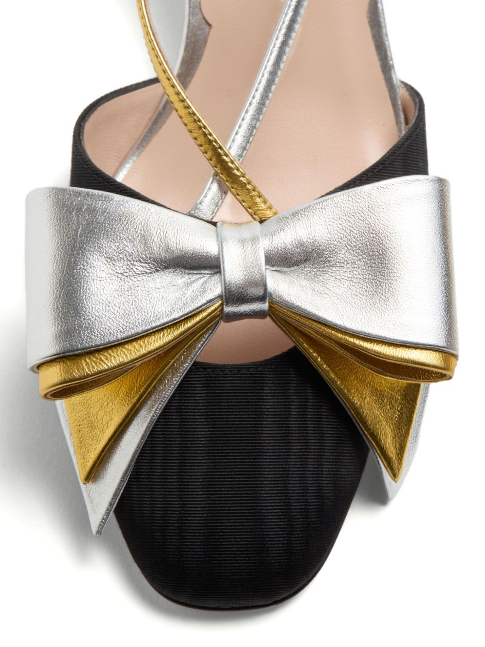 oversize bow detail pumps - 6