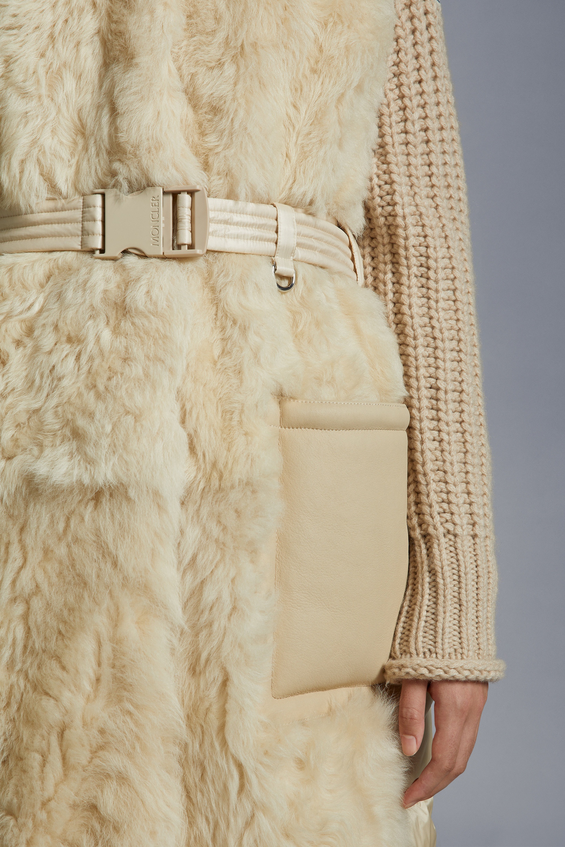 Coucou Shearling Long Down Vest - 7