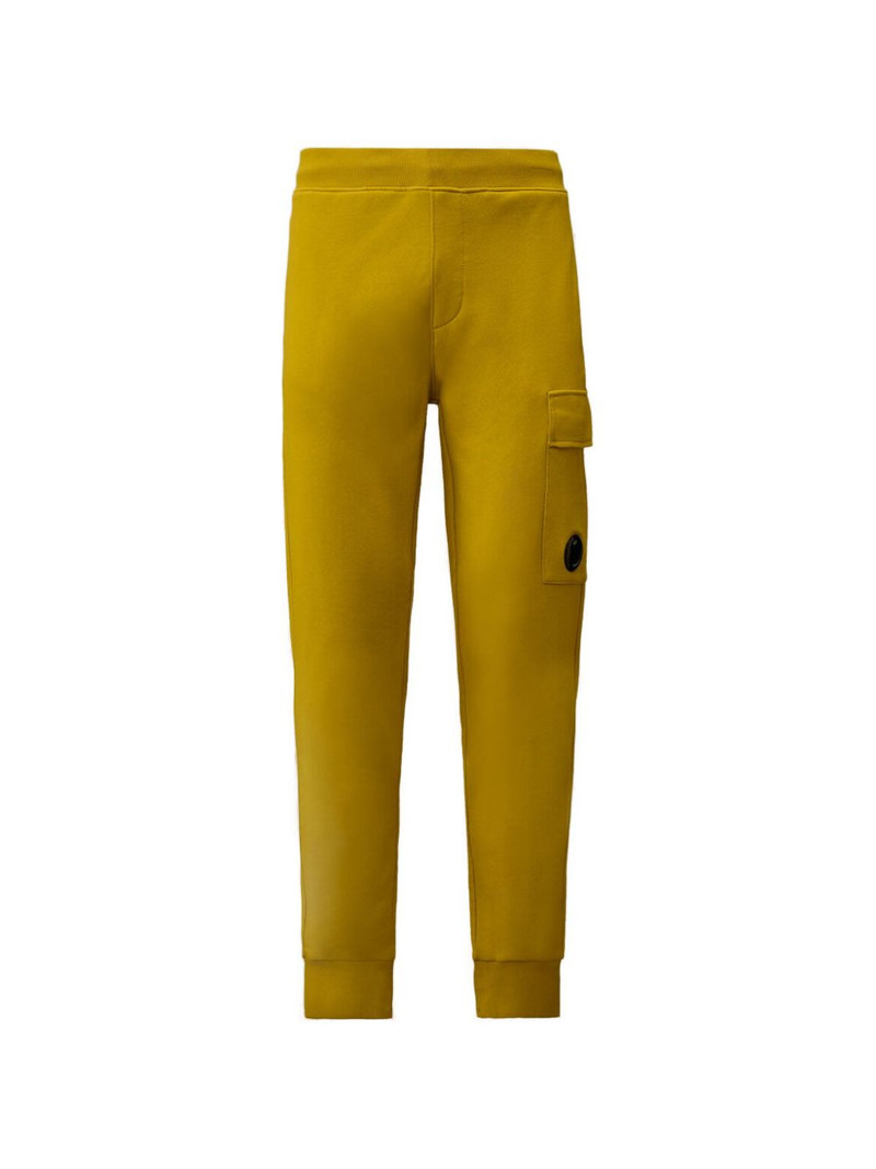 Diagonal Raised cargo-pocket cotton track pants 1