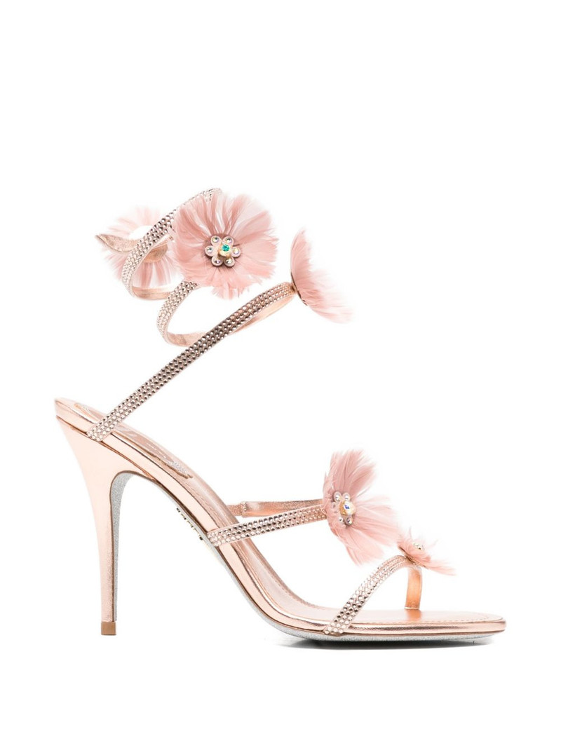 Jolenefloral-embellished sandals 1
