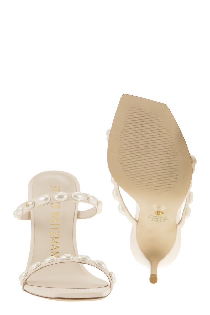 STUART WEITZMAN PEARLITA - SANDAL WITH PEARLS - 5