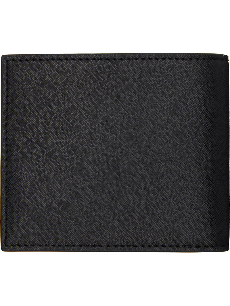 BOSS Black Silver-Foil Logo Wallet outlook