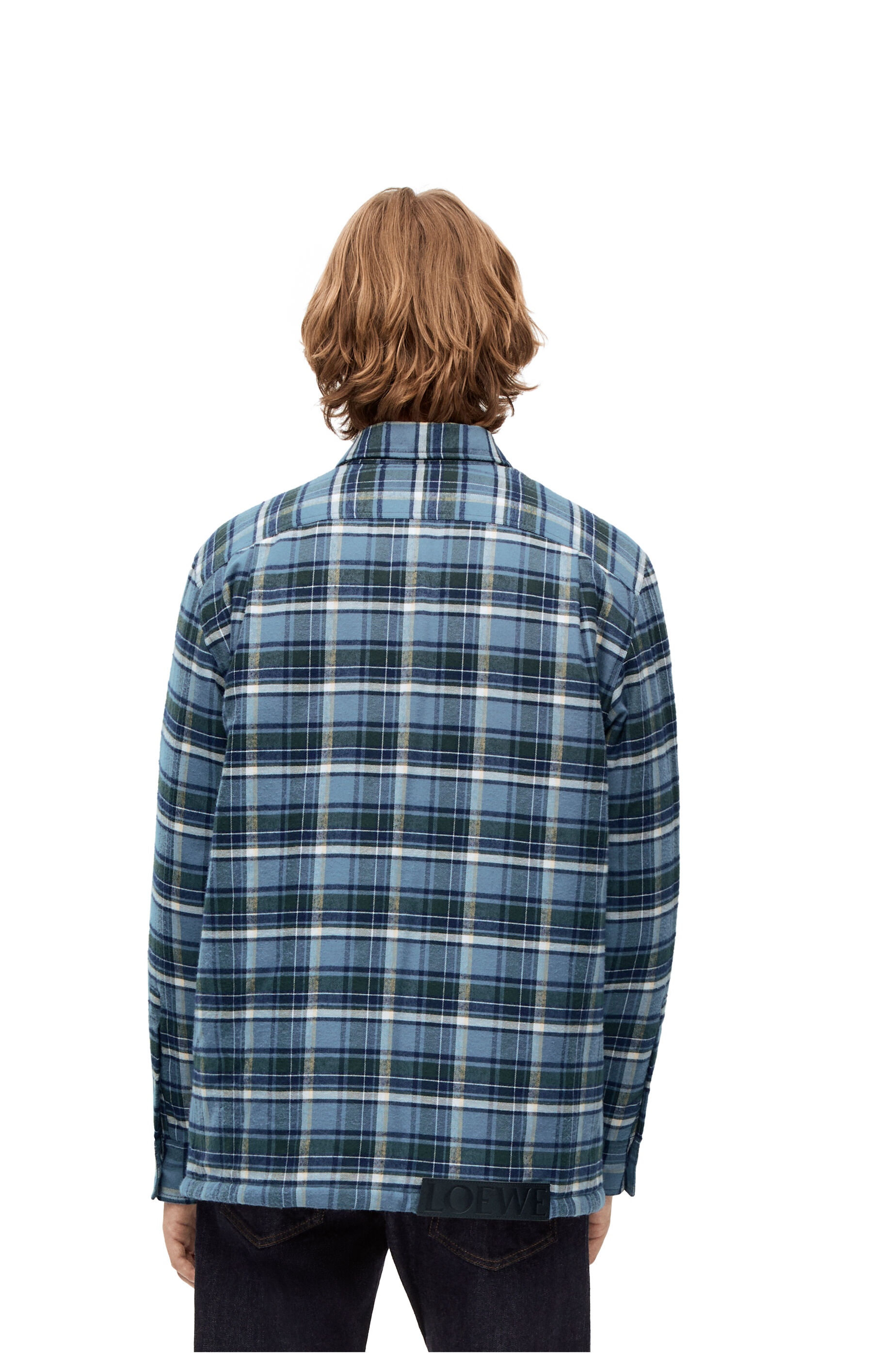 Loewe Puffer check overshirt in cotton | REVERSIBLE