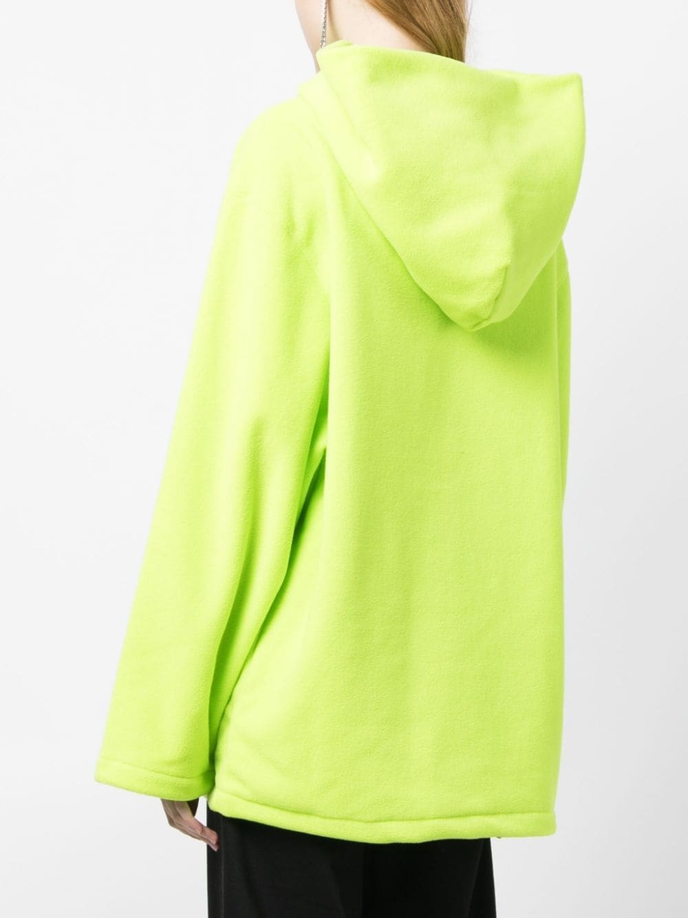 logo-embroidered cotton hoodie - 4
