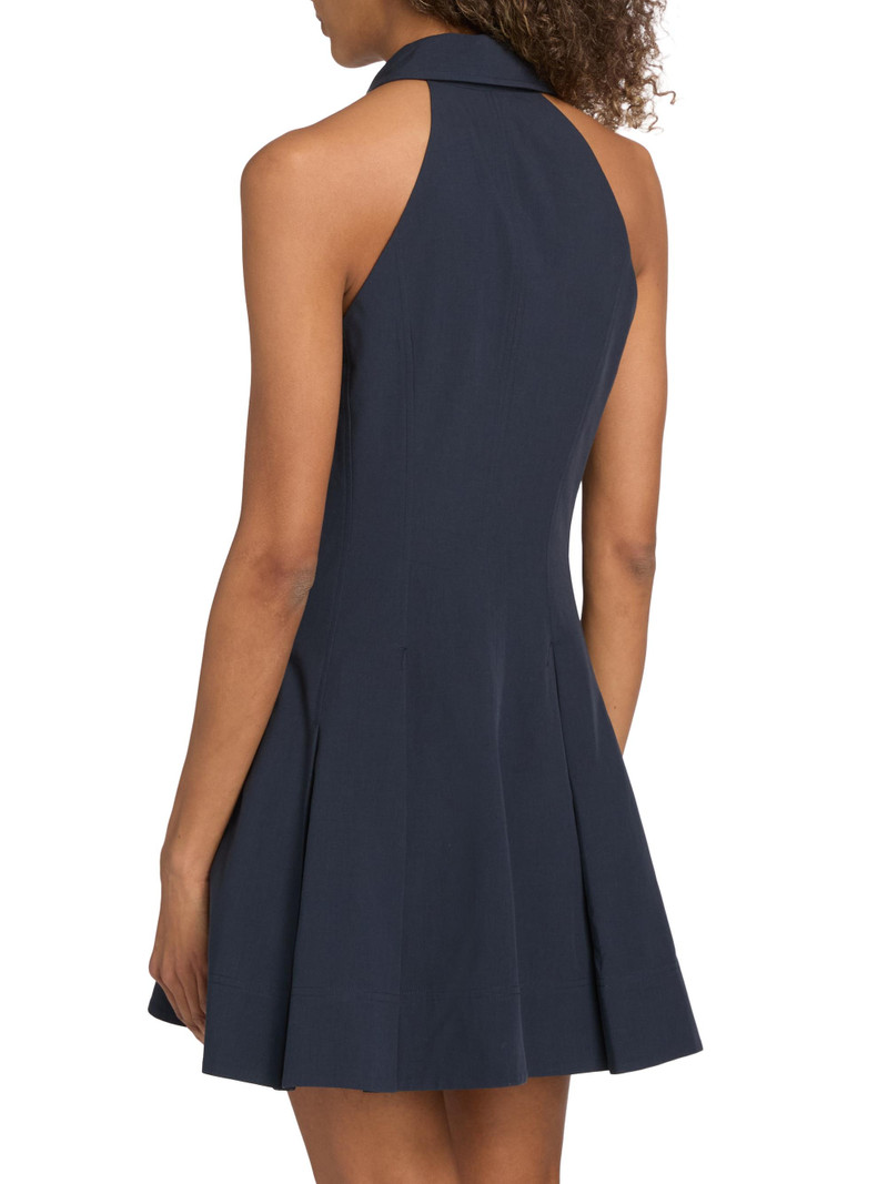 Women's Donna Cotton-Blend Mini-Shirtdress - Navy 5