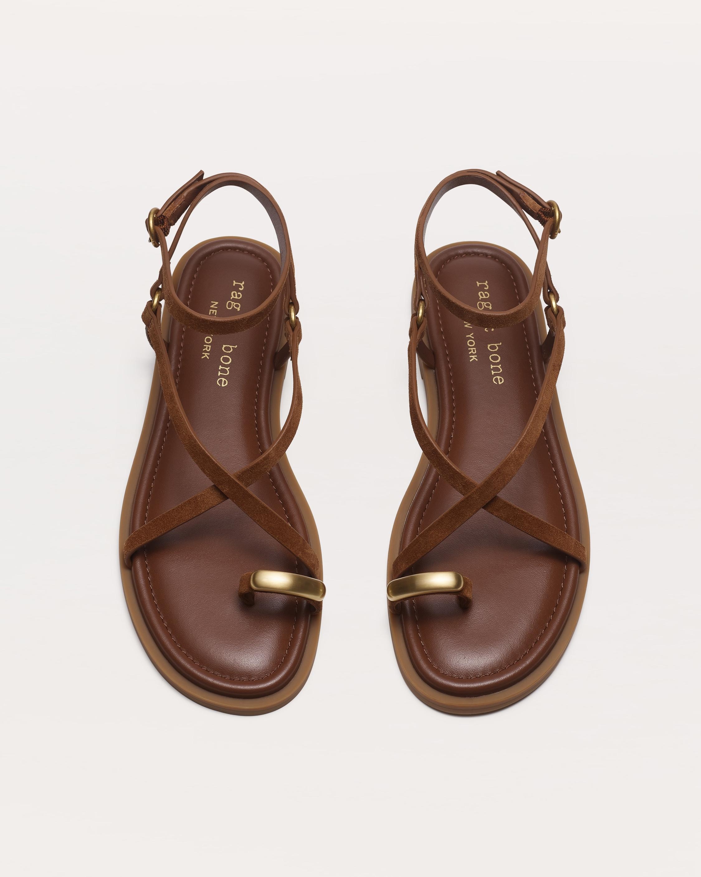 Geo Toe Ring Sandals
Suede - 5