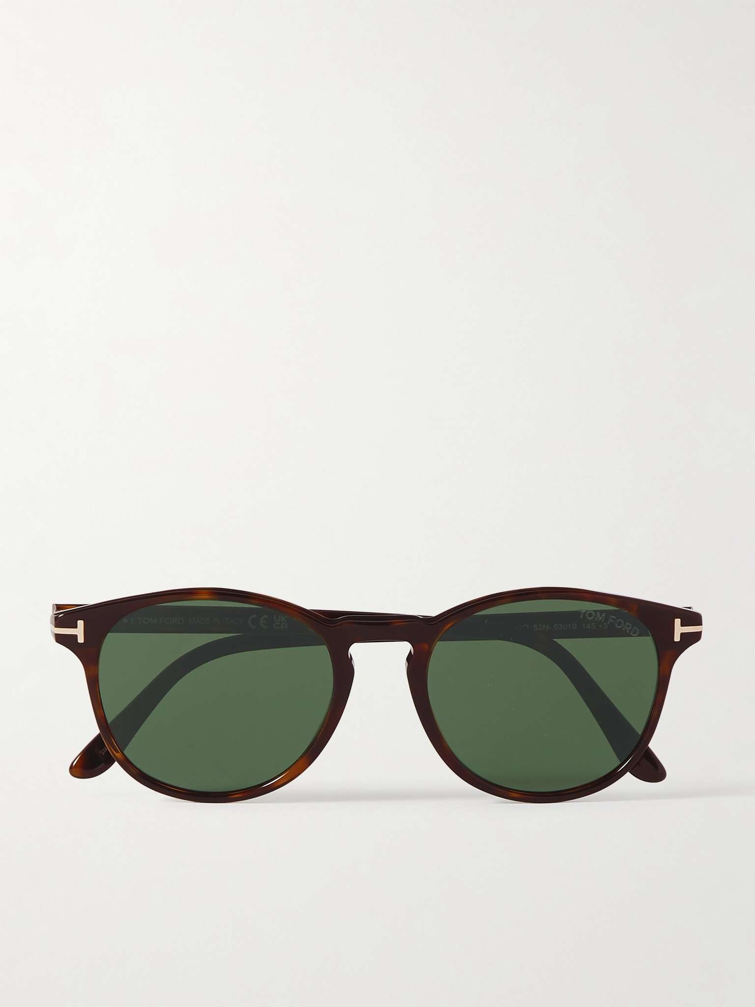 Lewis Round-Frame Tortoiseshell Acetate Sunglasses - 1