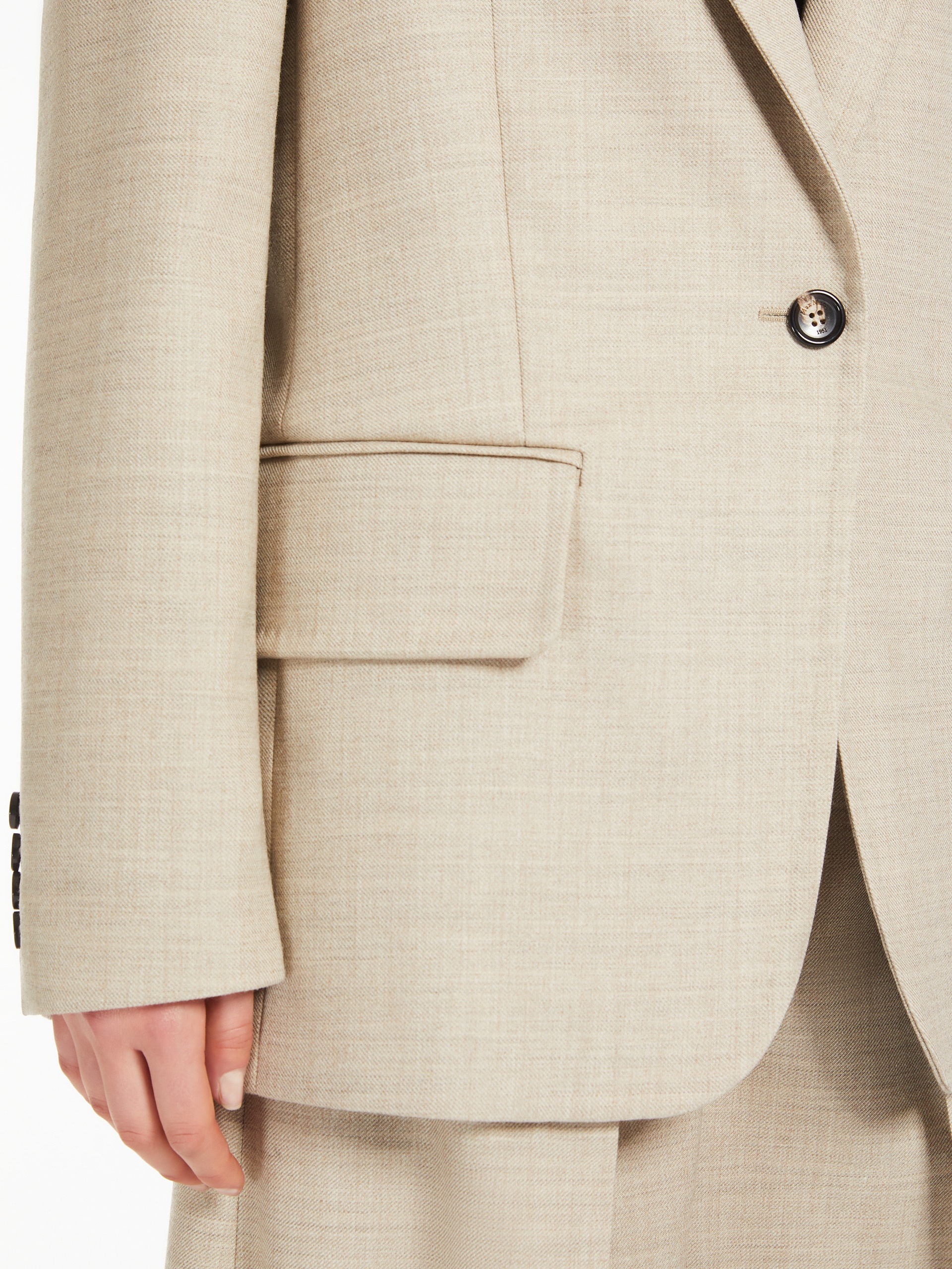 ROSI Single-breasted blazer in mélange wool - 5