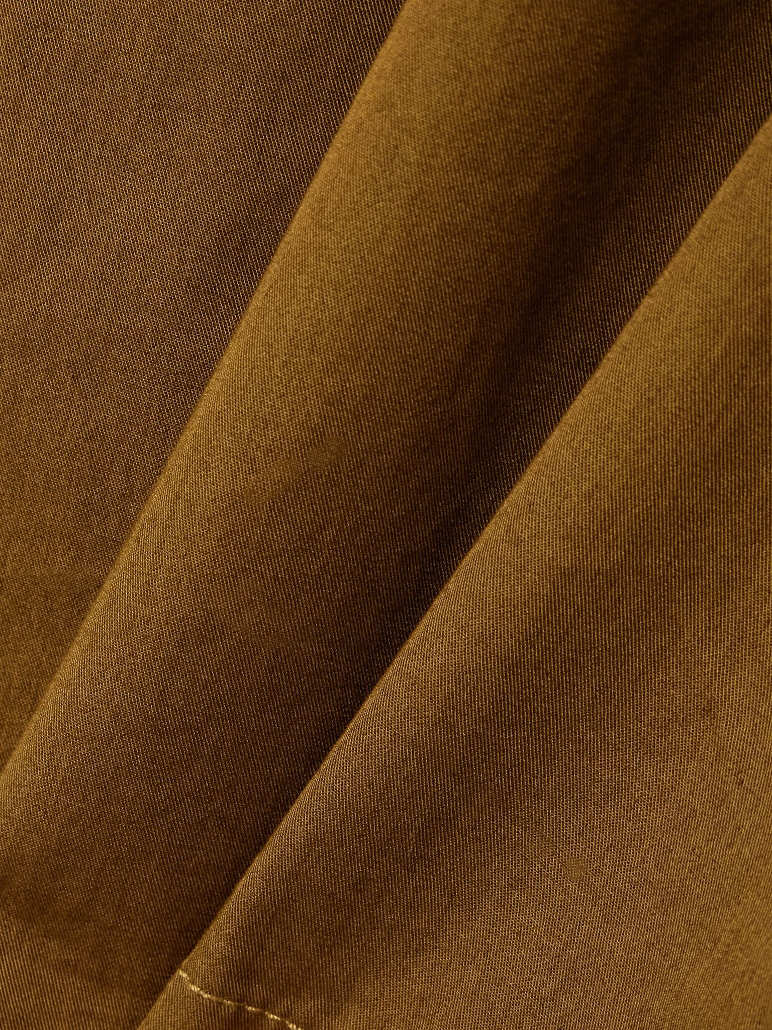 Nadia silk-twill wide-leg pants Brown - 4