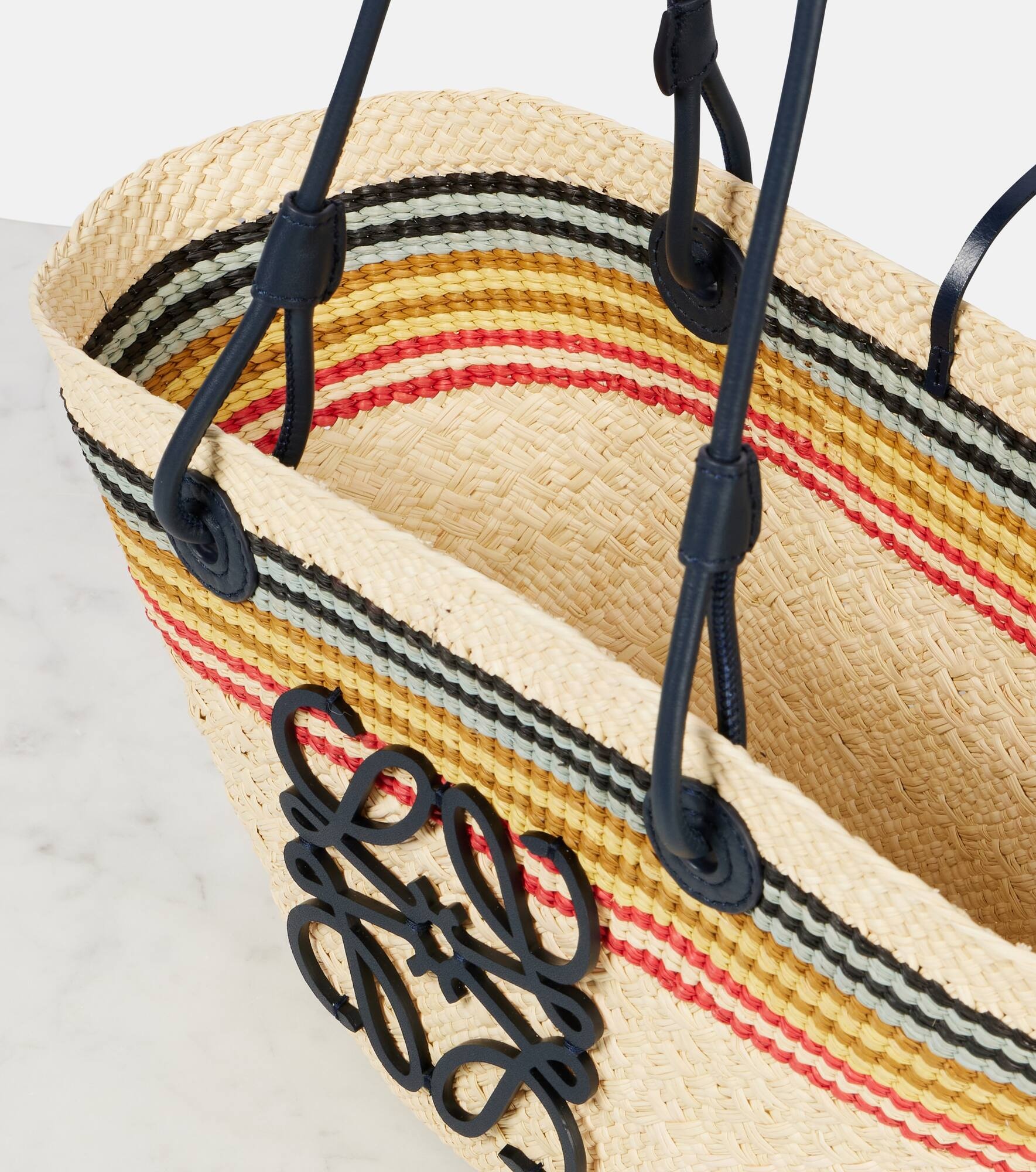 Paula's Ibiza Anagram Small basket bag - 3