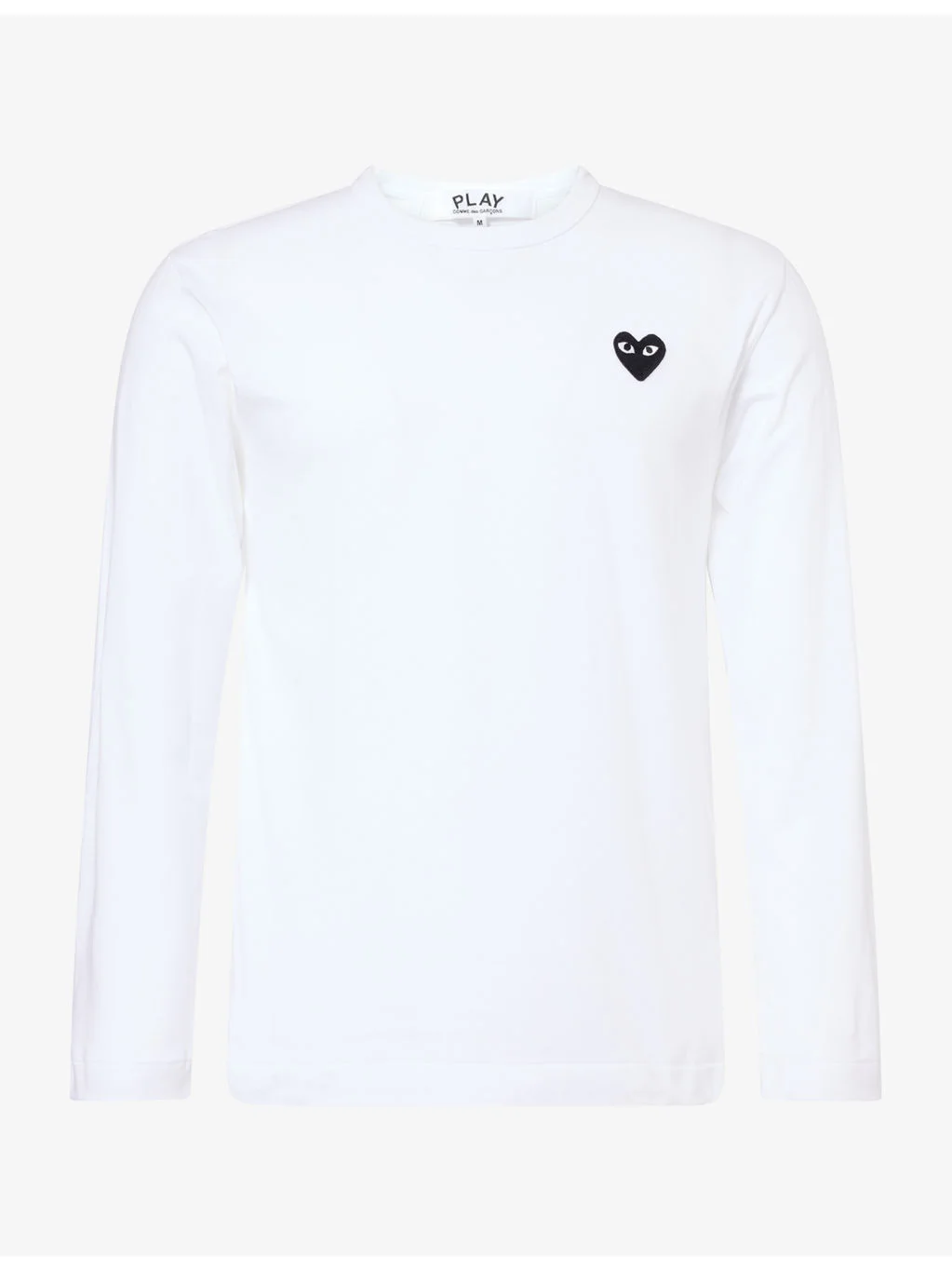 Small Black Heart Long-Sleeve Cotton-Jersey T-Shirt - 1