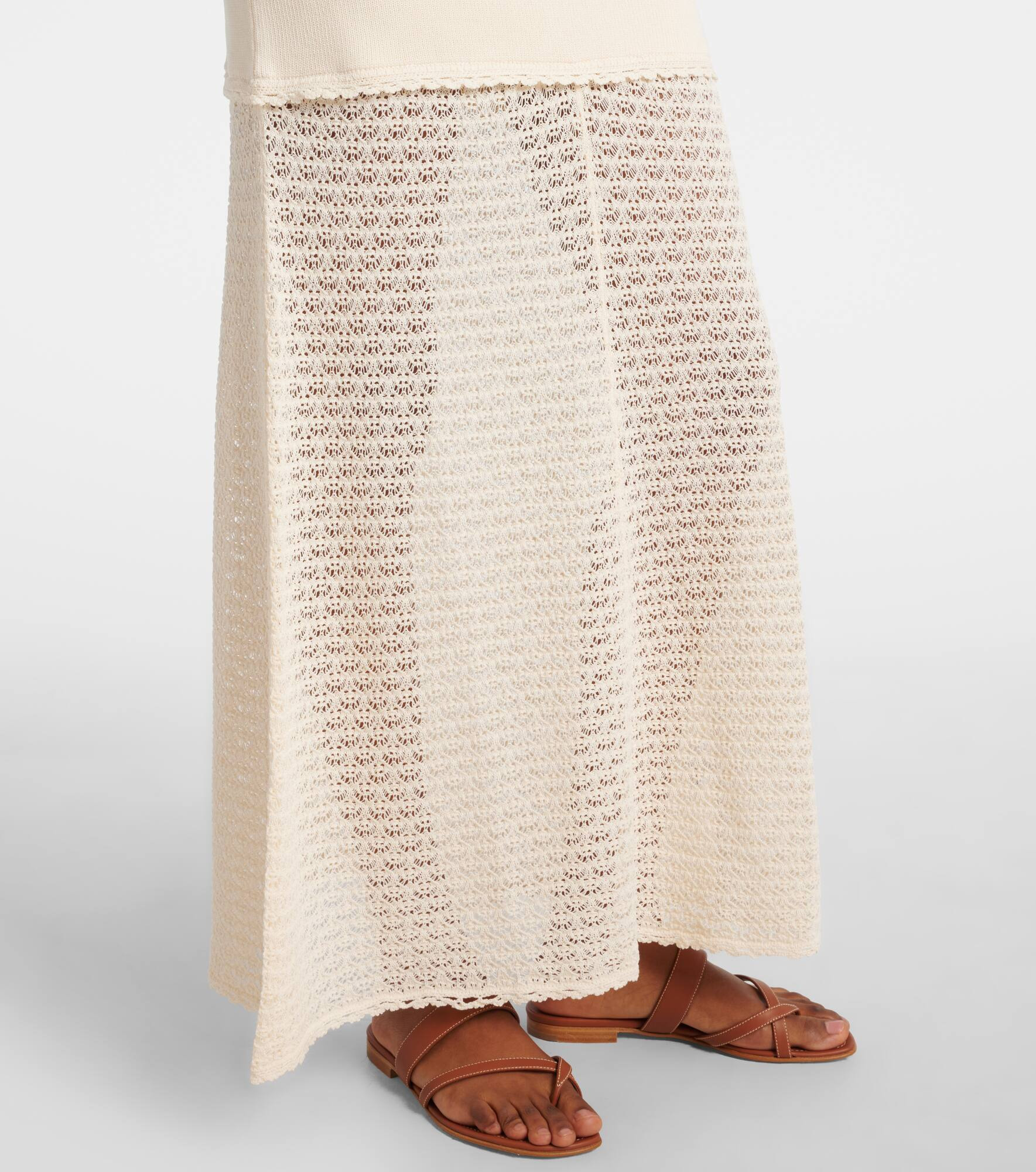 Romy crochet-trimmed maxi dress - 5