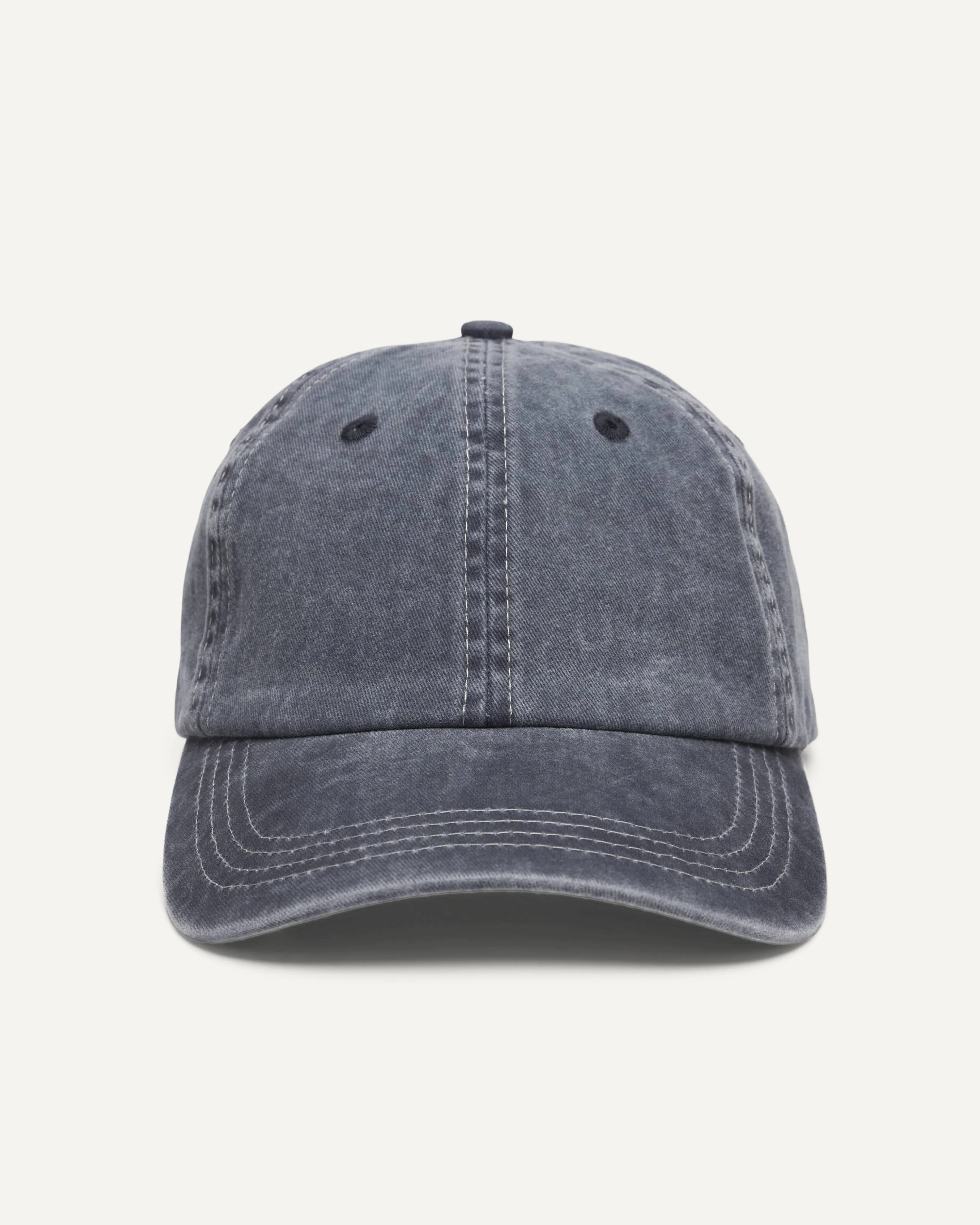 GARMENT WASHED CAP - NAVY - 1