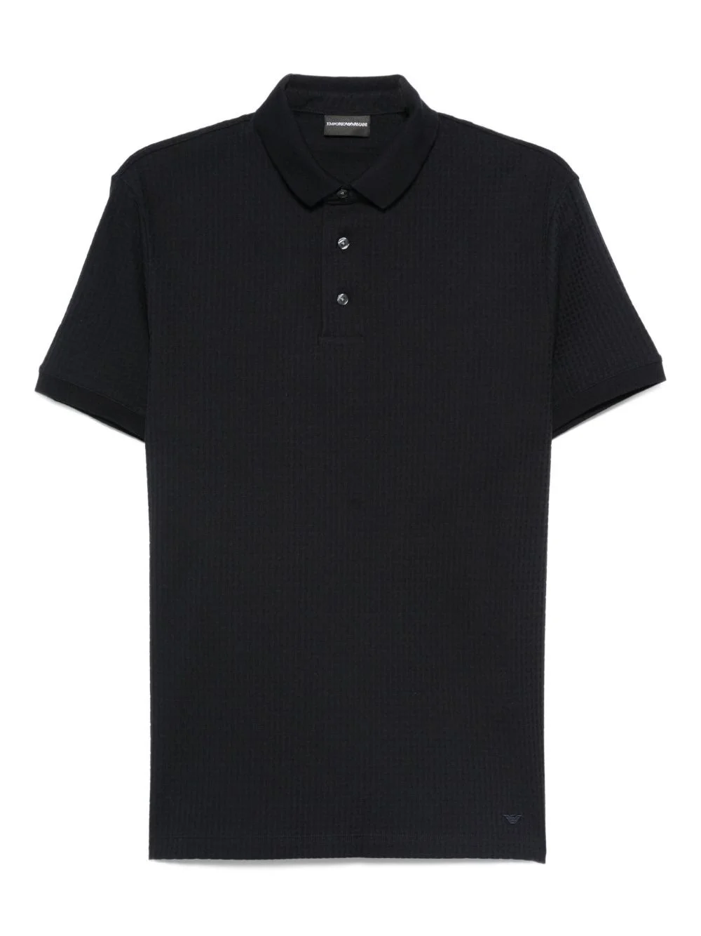 cotton short-sleeve polo shirt - 1