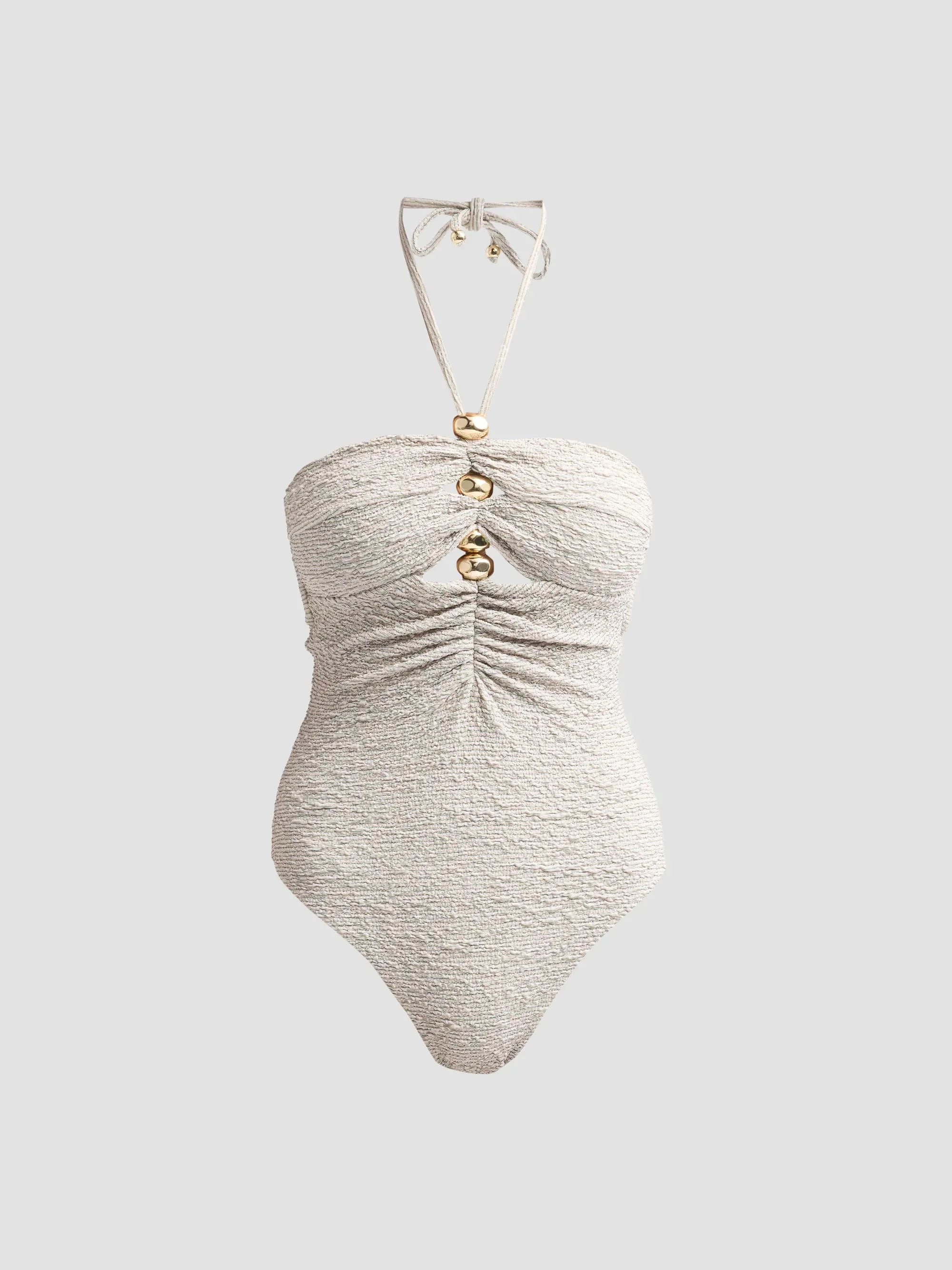 Women's Silversand Knit One-Piece Swimsuit - Green - 1