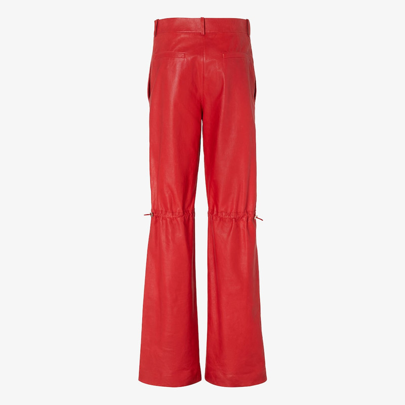 Pants Red nappa leather pants 2