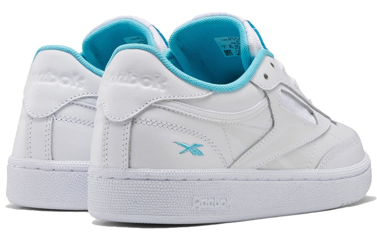 (WMNS) Reebok Club C 85 'White Neon Blue' FV1096 - 4