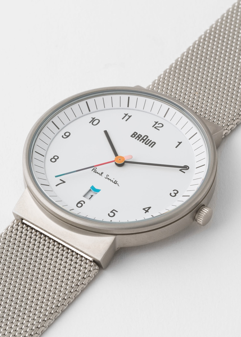 Paul Smith + Braun® Silver Watch 3
