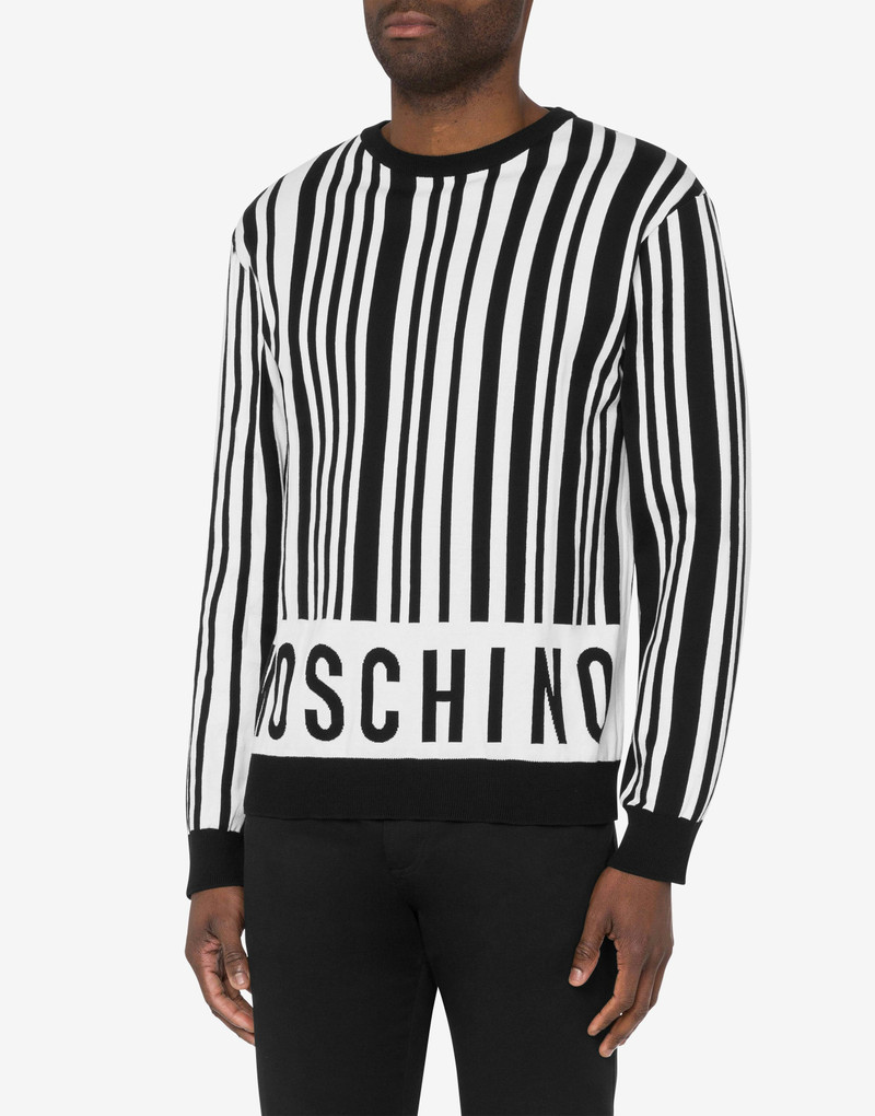 Moschino COTTON PULLOVER BARCODE outlook