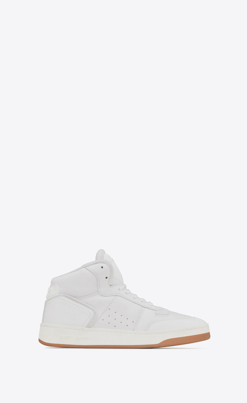 sl/80 mid-top sneakers in smooth and grained leather 1