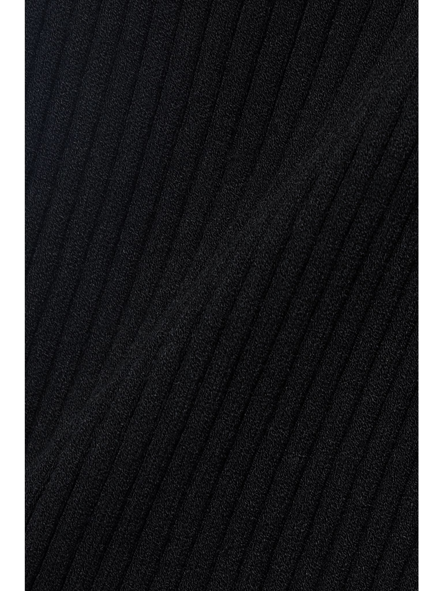 Reedition appliquéd ribbed-knit tank Black - 5