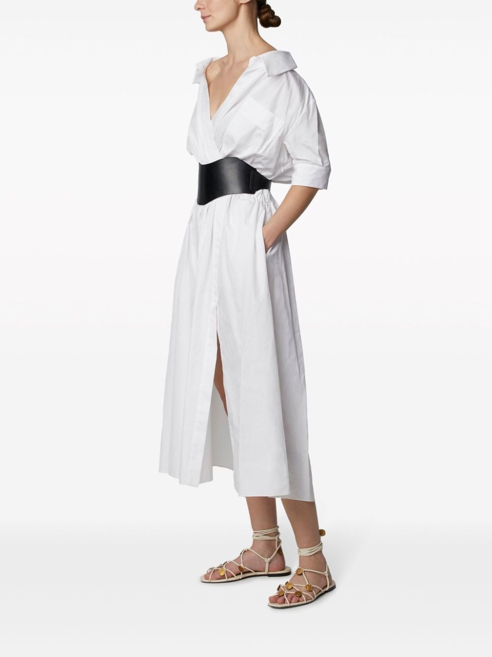 Lydia V-neck dress - 4