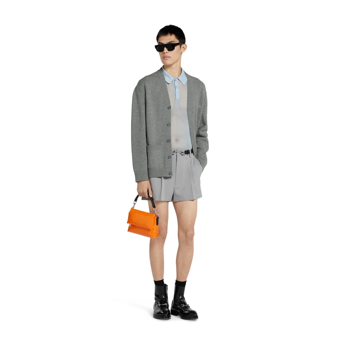 Wool cashmere cardigan with intarsia - 2