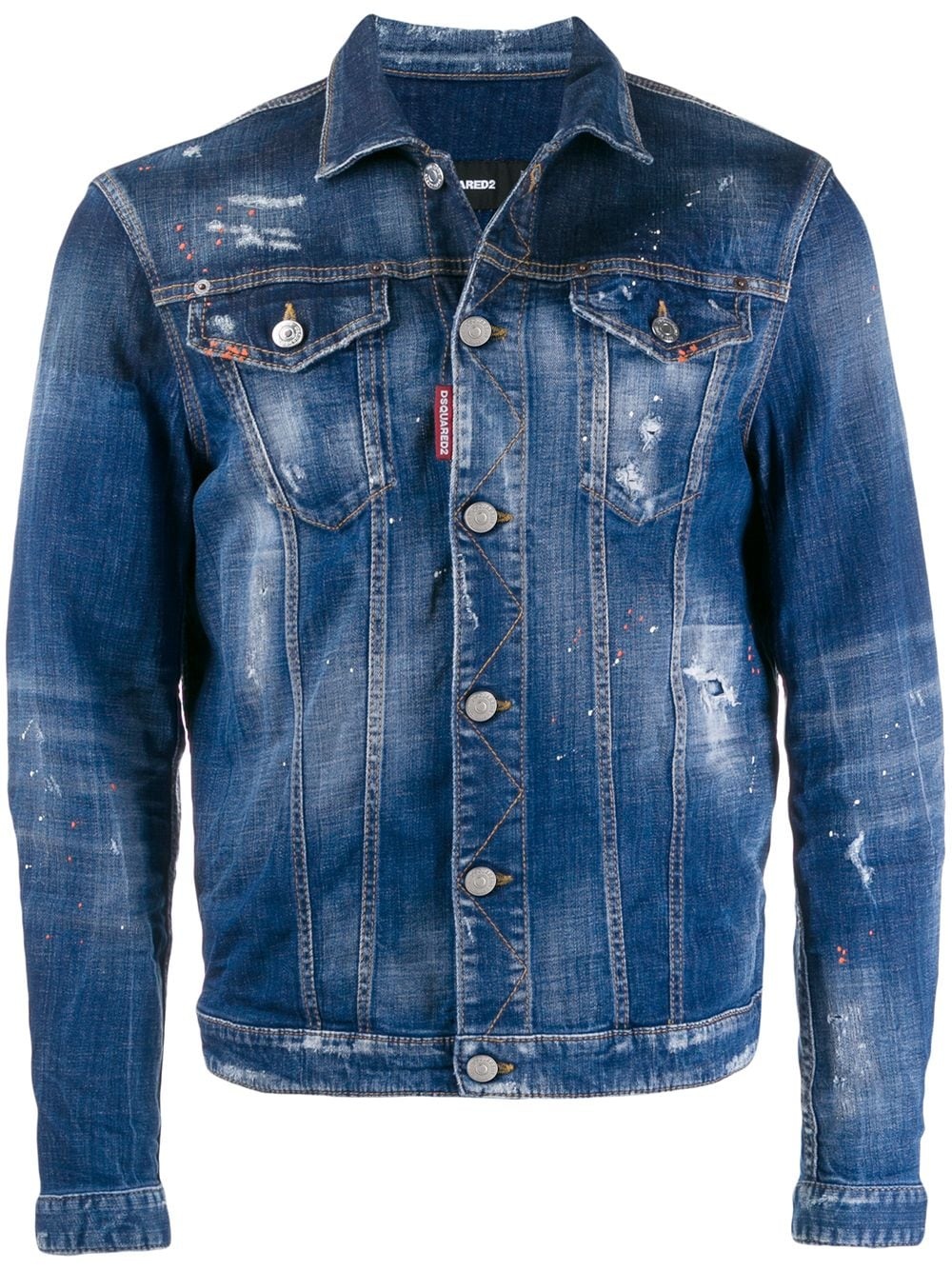 acid-wash denim jacket - 1