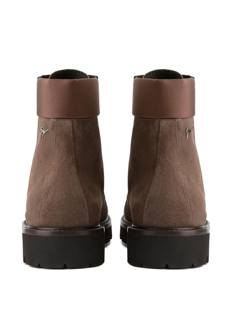 ZHENO lace-up suede boots 3