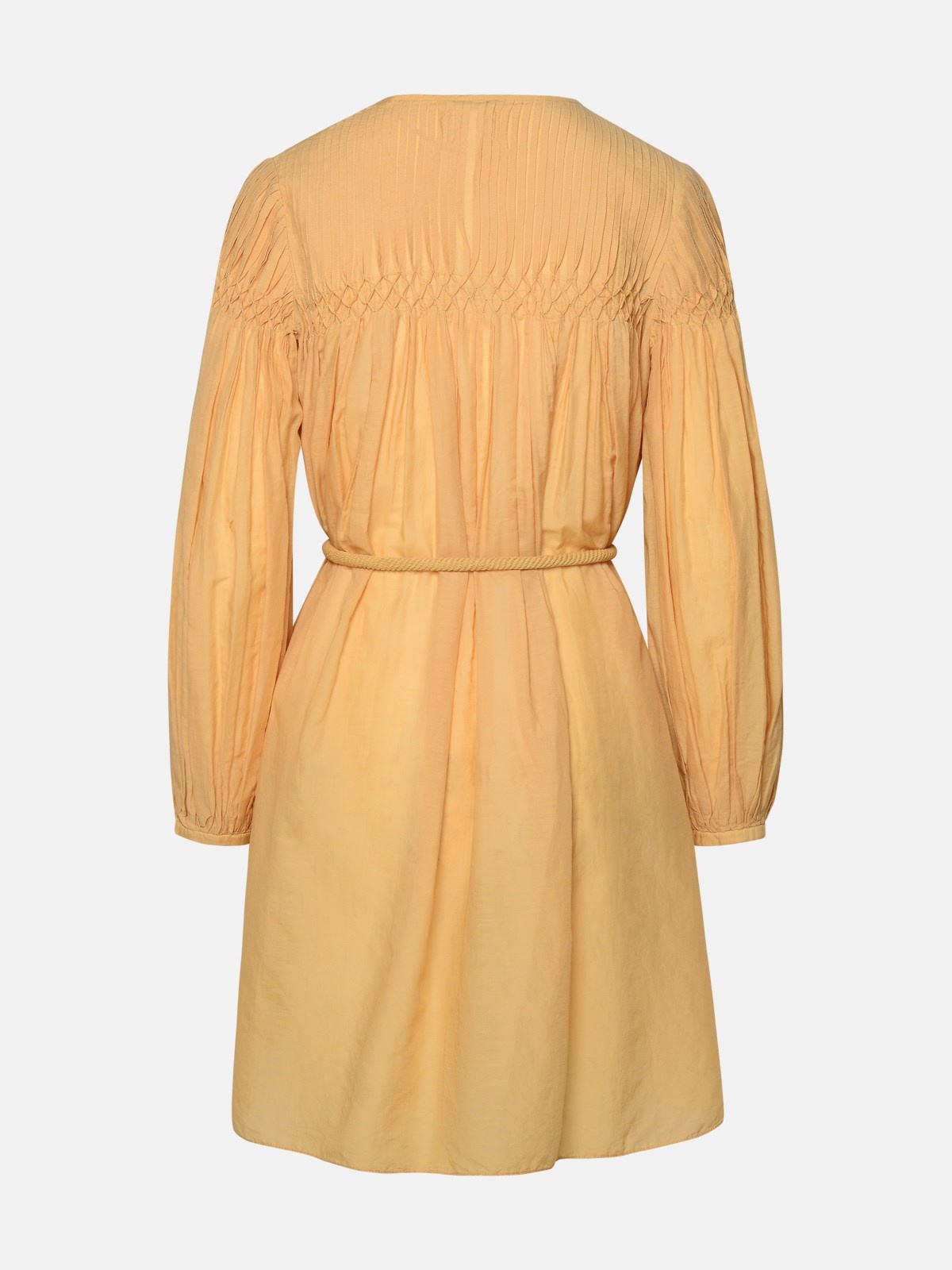 'ADELIANI' BEIGE COTTON BLEND DRESS - 3