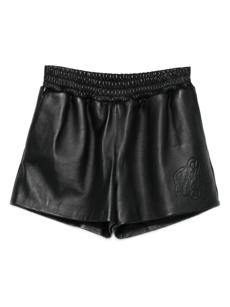 leather shorts 1