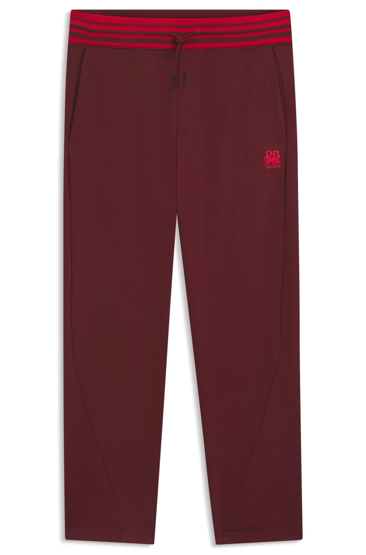 HUGO X RB OVERSIZE-FIT TRACKSUIT BOTTOMS WITH STRIPED WAISTBAND - 1