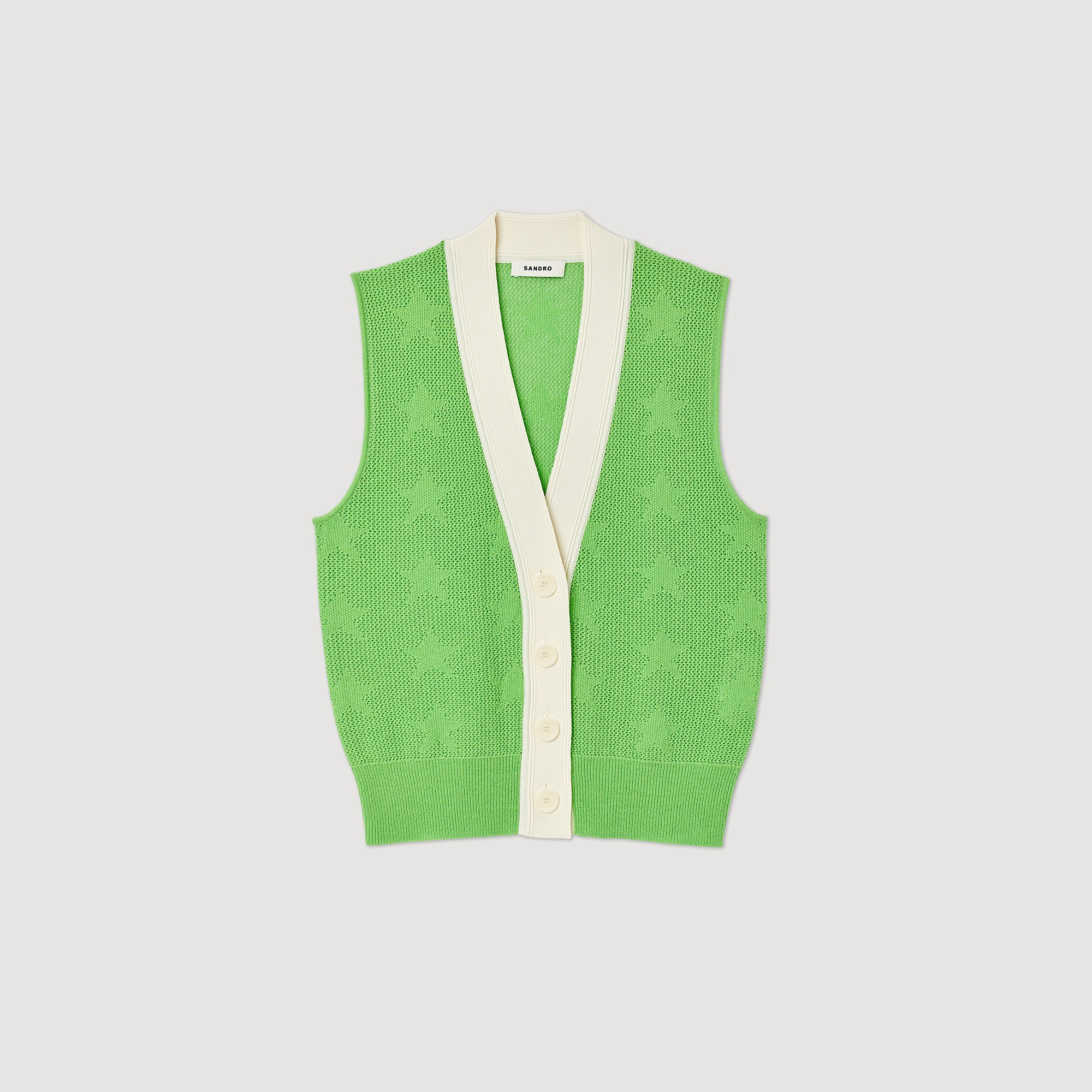 Sleeveless cardigan - 1
