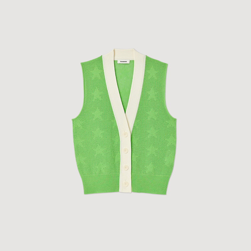 Sleeveless cardigan 1