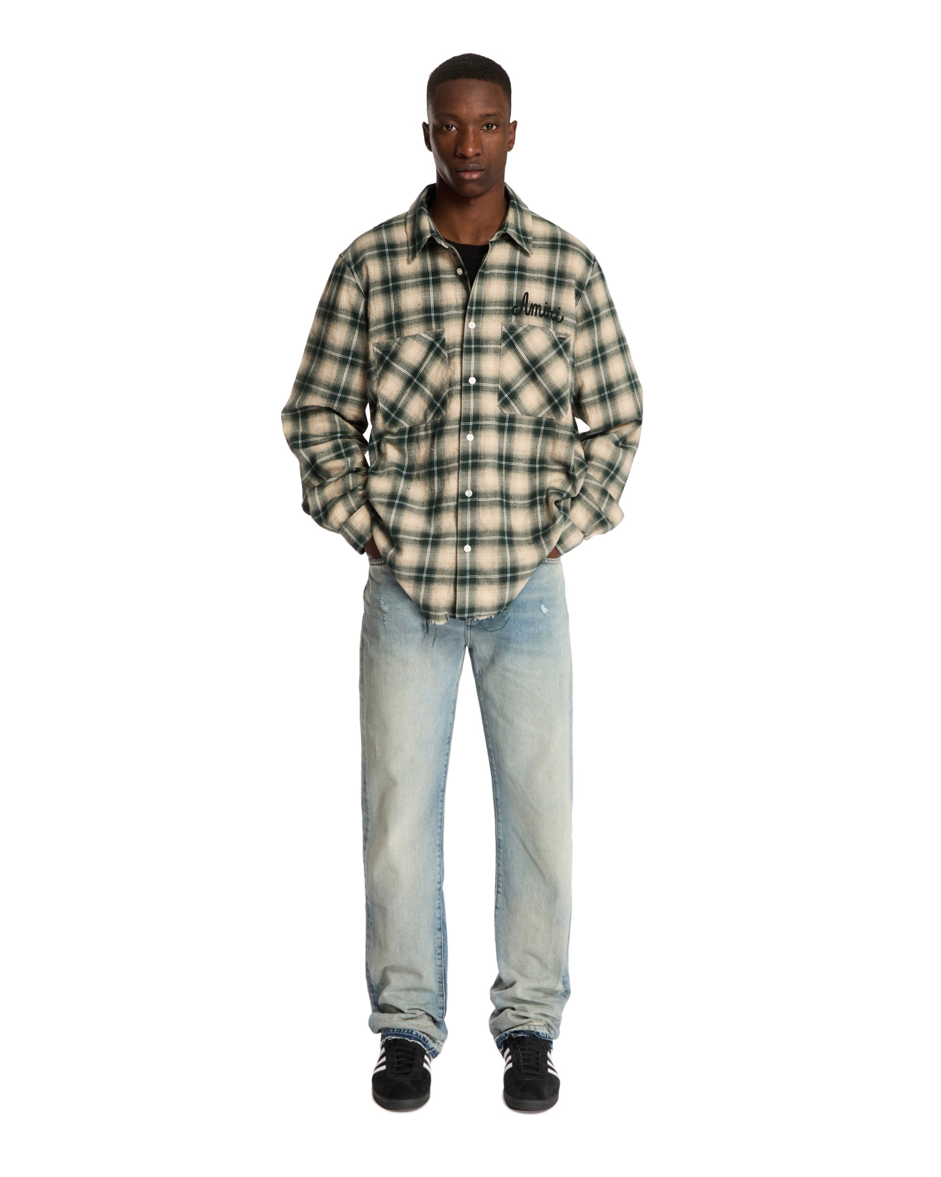 Blue Straight-Leg Jeans - 2